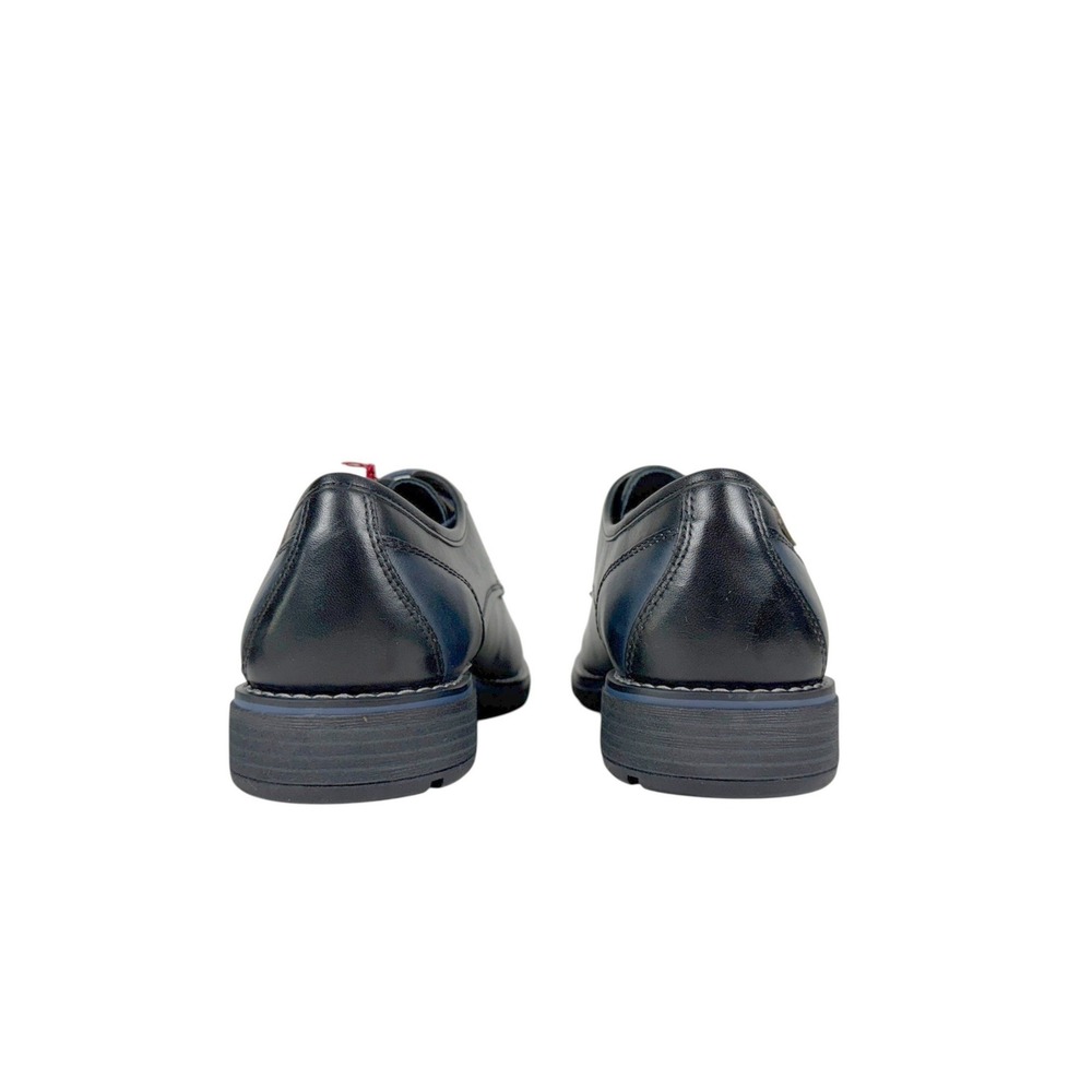 Pikolinos York Derby Shoes Mens 8 EU 41 Black Leather Blue Accents Oxford - Picture 7 of 14